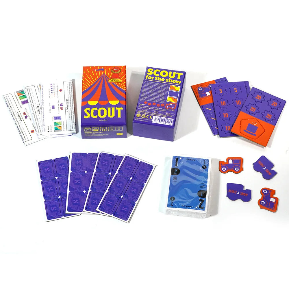 Scout Card Game For 2-5 Players  Funny Circus Family Board Games – The ultimate game for poker enthusiasts!