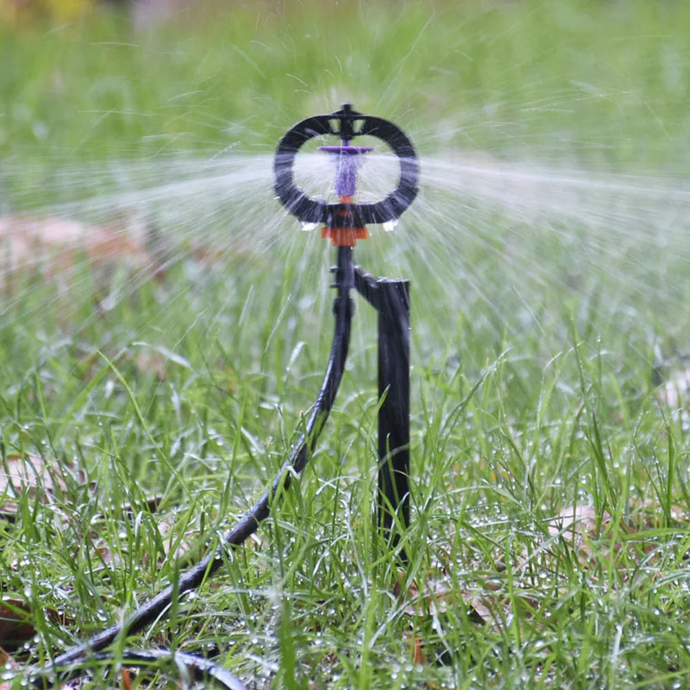 Greenhouse Watering Sprinkler Drip Irrigation Garden Adjustable Micro Spray Rotating Refraction Mist Nozzle 1/4" Barb Thread