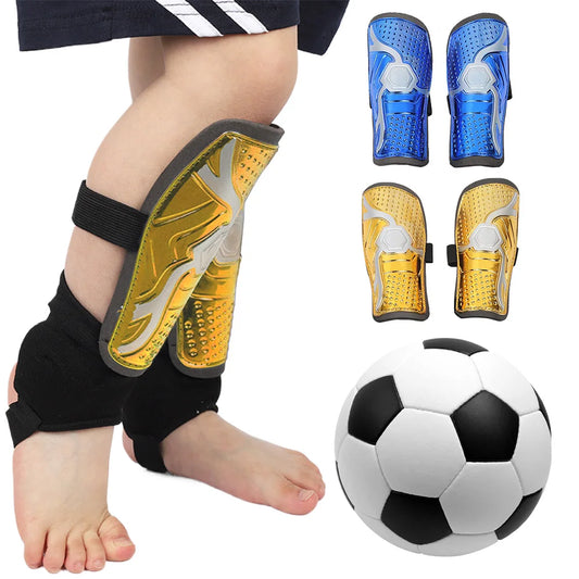 Soccer Shin Guards with Adjustable Strap Football Protectors Pads Wear-Resistant Safety Shank Protector for Kids Junior