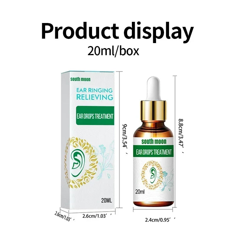 Tinnitus Relief Ear Drops Hearing Loss Improvement Liquid Deafness Earache Itchy Pain Ear Ringing Treatment Medical Medicine