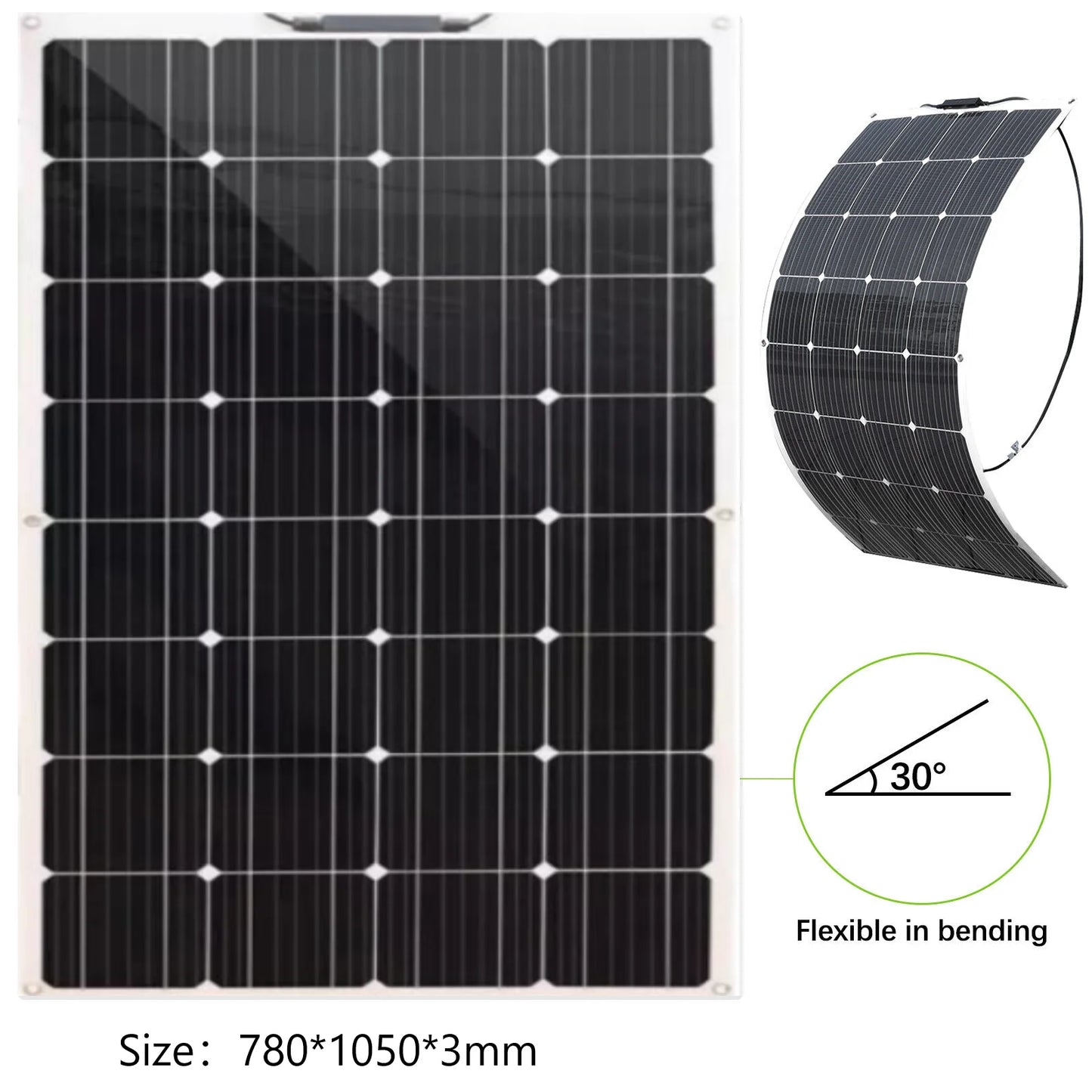 150W Flexible Solar Panel With 15A MPPT Controller IP65 Waterproof Solar Panel Kit Complete 12V/18V Photovoltaic Camping RV Boat