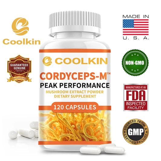 Cordyceps Capsules - Vegan Supplement for Energy and Immune Support