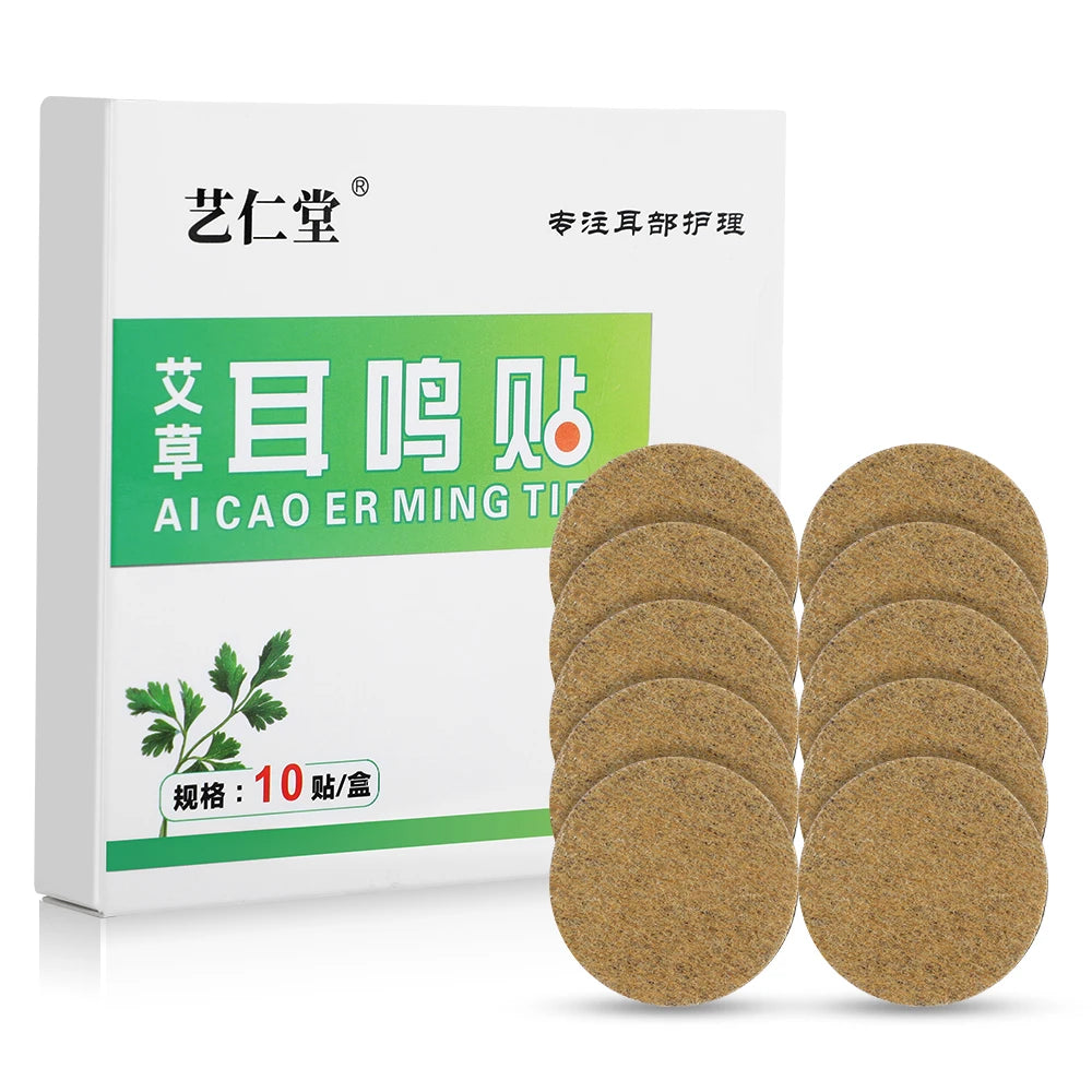 10Pcs Tinnitus Treatment Patch Ear Health Patch Natural Plant Ingredients Relieve Headache Tinnitus Deaf Insomnia Anxiety
