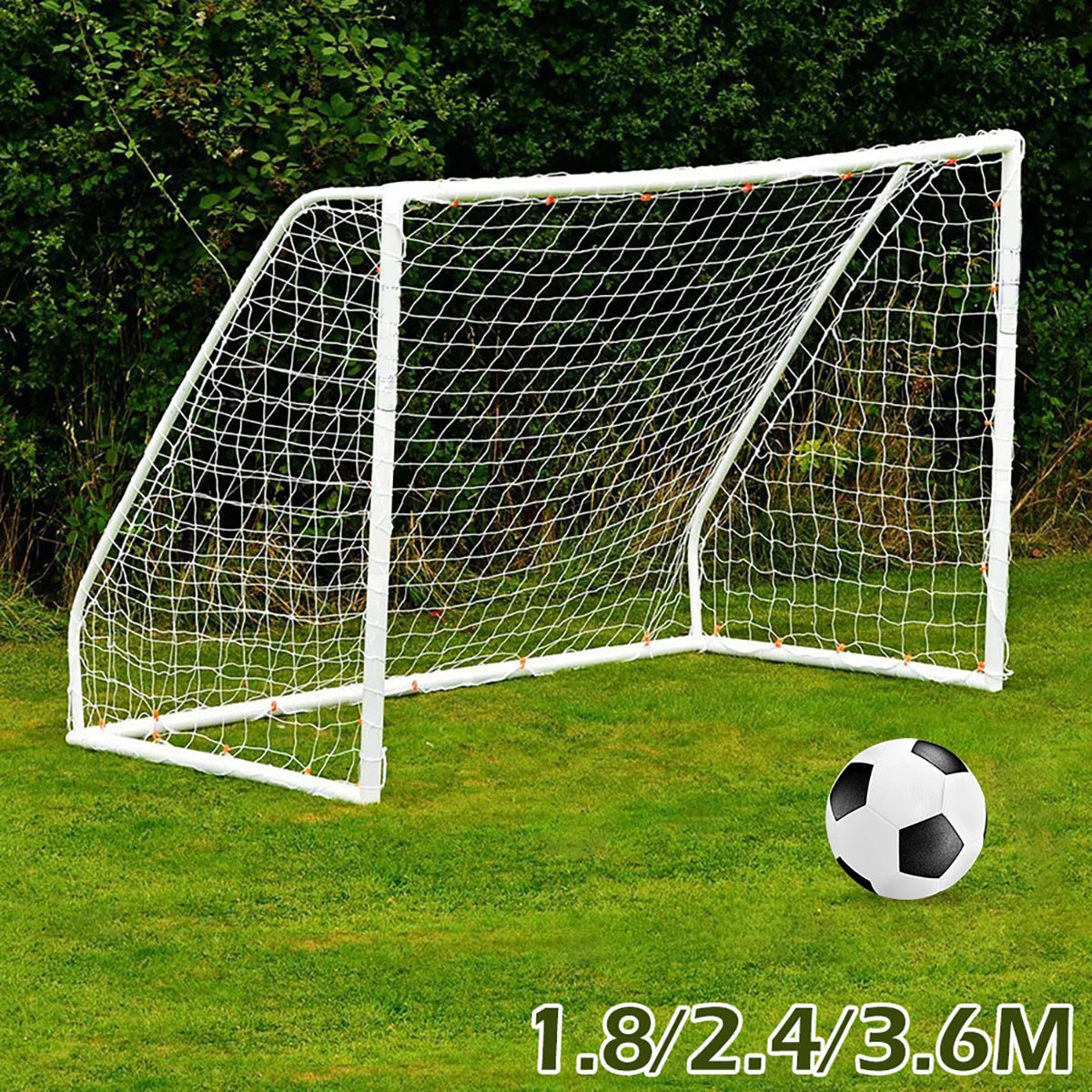 Full Size Football Net For Soccer Goal Post Junior Sports Training 1.8M X 1.2M 2.4M X 1.8M 3.6M X 1.8M Football Net High Qual