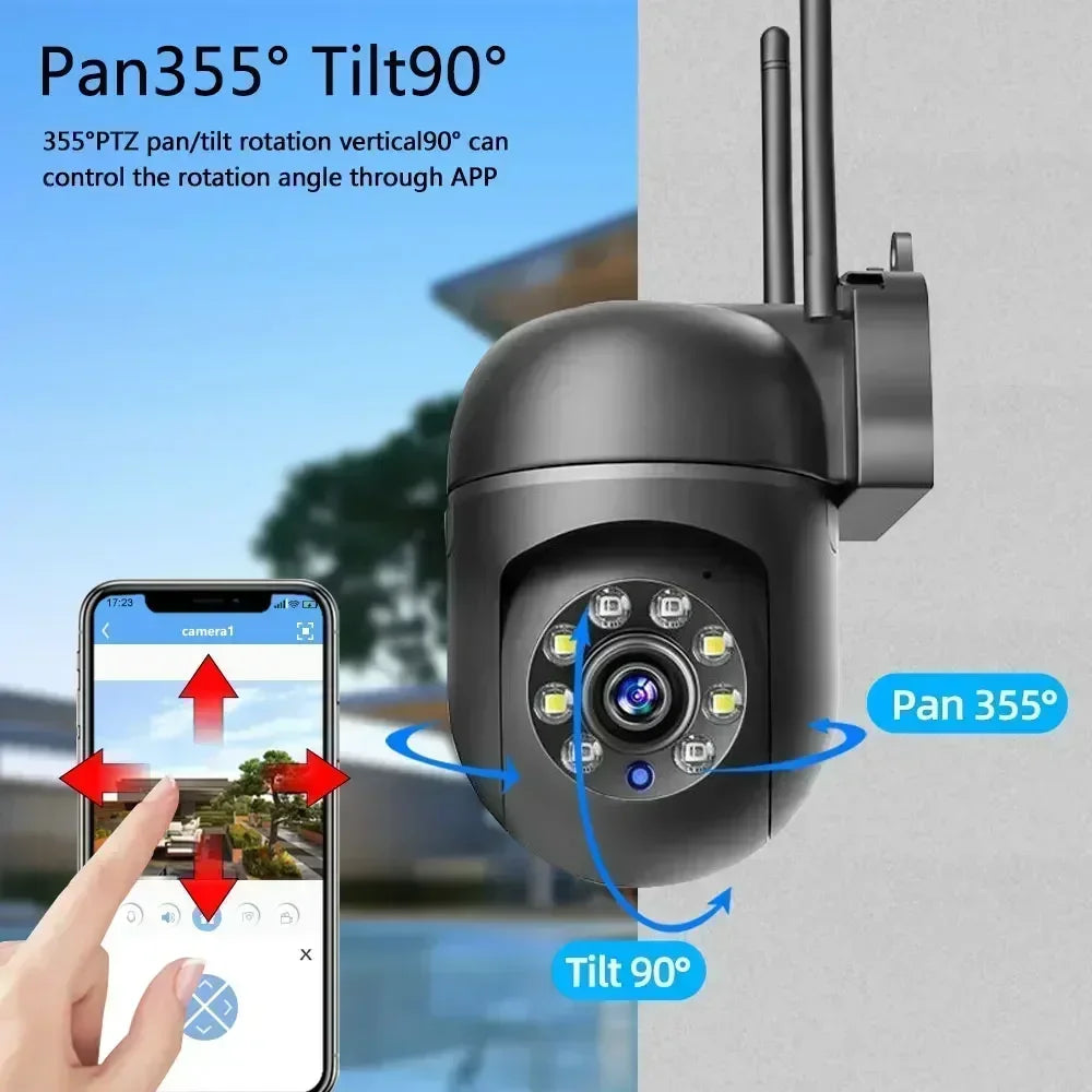 2MP WIFI Cameras 1080P 5G Security Protection Outdoor WIFI Surveillance Cameras 4.0X Home Waterproof Camera Security Smart Home