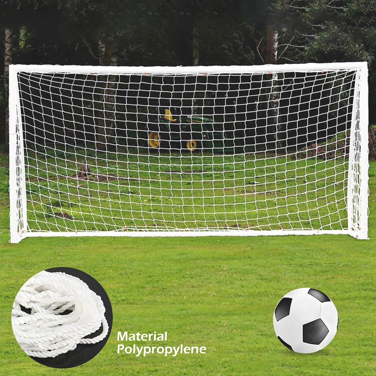 Full Size Football Net For Soccer Goal Post Junior Sports Training 1.8M X 1.2M 2.4M X 1.8M 3.6M X 1.8M Football Net High Qual