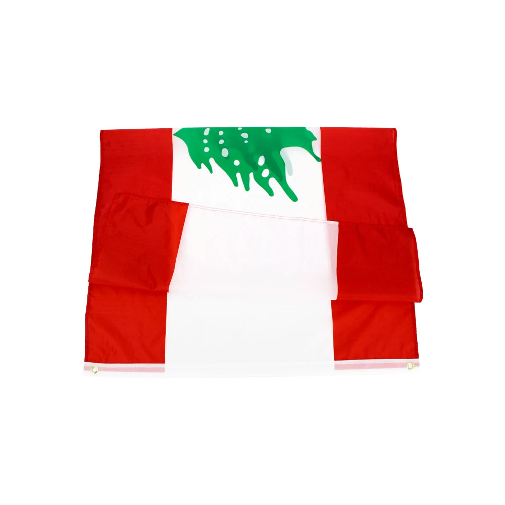 3*5FT Republic of Lebanon Flag Indoor Outdoor 90*150cm Hanging polyester Flag