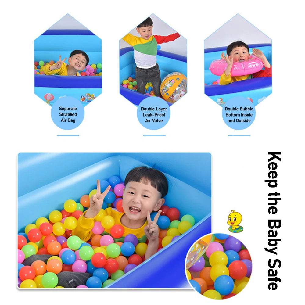 Inflatable Swimming Pool Thickened Indoor Square CHILDREN'S Swimming Pool Household Infant Inflatable Pool Outdoor Paddling Pool