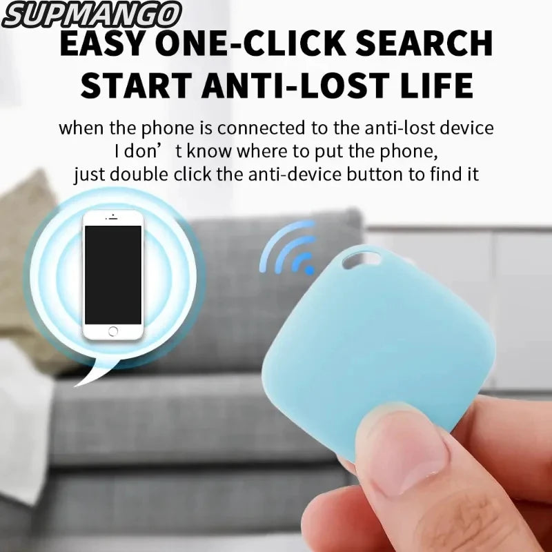 Mini Bluetooth 5.0 Tracker AntiLost Device Round Pet Kids Bag Wallet Tracking Smart Finder Locator