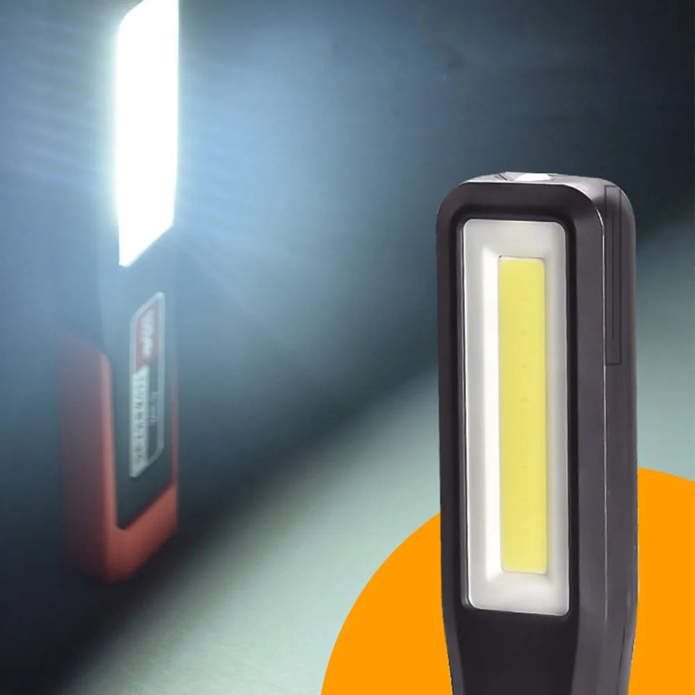 Powerful COB LED Work Light Car Garage Mechanic Lamp USB Rechargeable Flashlight Magnetic Torch Emergency Light Warning Light