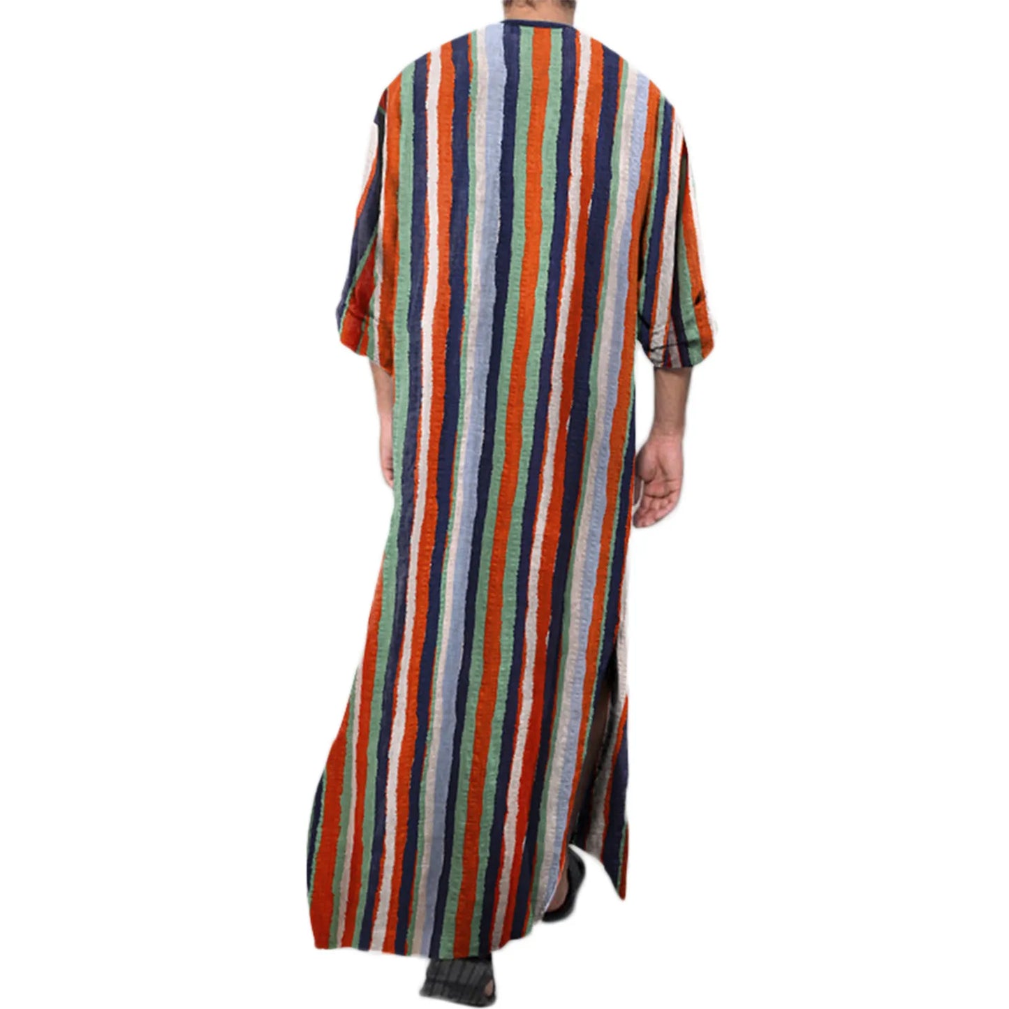 Muslim Fashion Men Kaftan Robes Pakistan Traditional Ethnic Loose Middle East Jubba Thobe Turkish Dubai Islamic Arabic Abaya