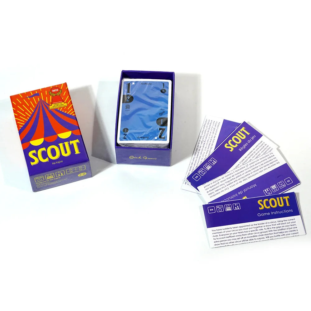 Scout Card Game For 2-5 Players  Funny Circus Family Board Games – The ultimate game for poker enthusiasts!