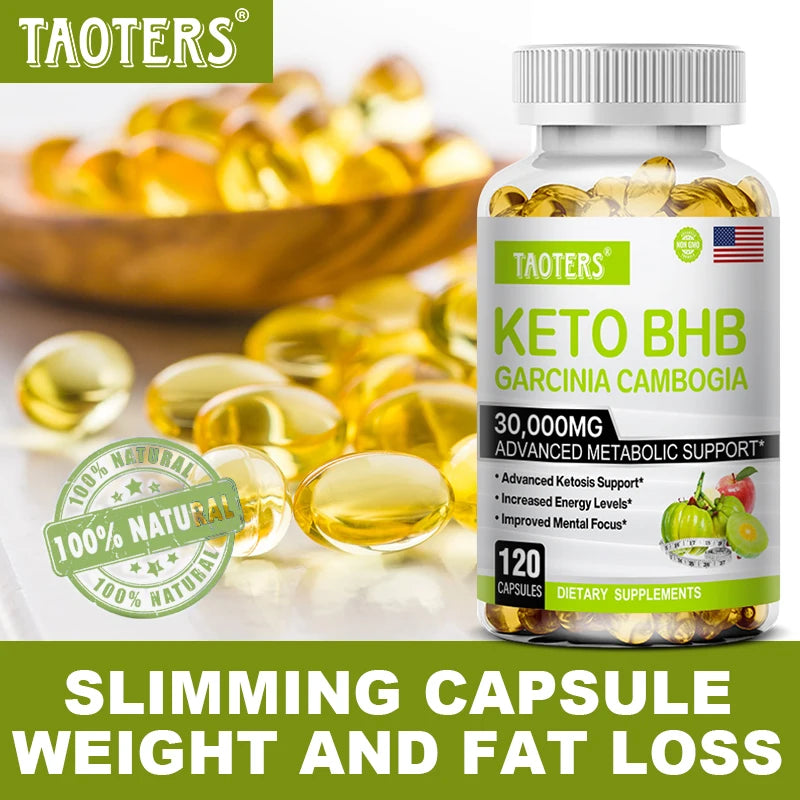 Keto BHB Garcinia Cambogia Extract Supplement 30000mg-Suitable for Men and Women - Energy Production|Healthy Weight Management