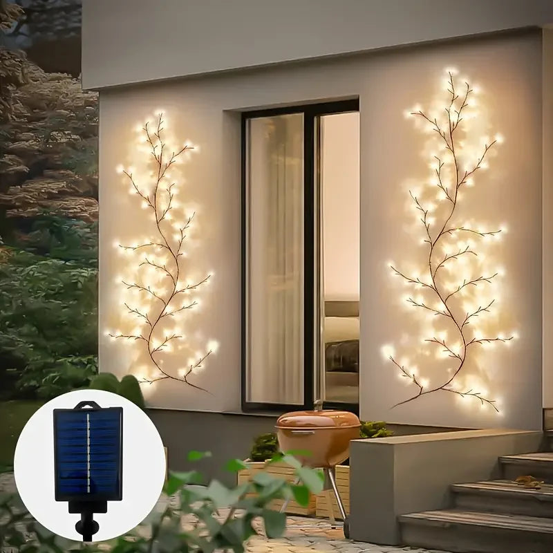 Rattan Branch Lights String Solar Willow Vine Light For Home Decor Willow Vine 72LEDs Lights For Wedding Living Decor Lamp