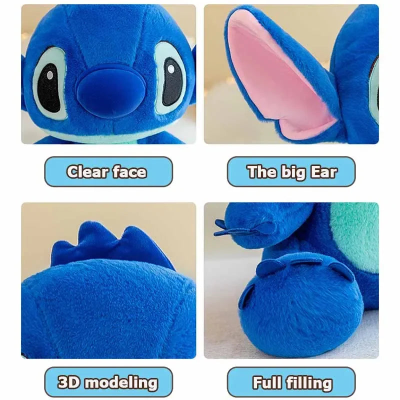 Disney Plushie Animal Stitch Stuffed Plushie Models Cartoon Stuffed Plush Dolls Anime Plush Baby Toys Kawaii Kids Birthday Gifts