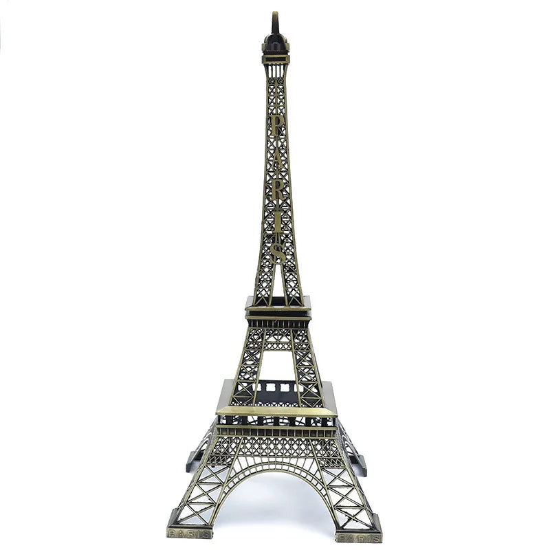 Bronze Paris Eiffel Tower Metal Crafts Home Decoration Accessories Figurine Statue Model Souvenir Home Interior Design 2023 New