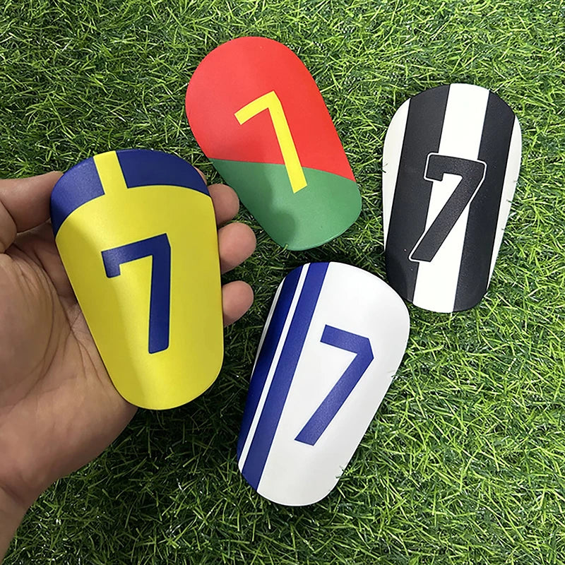 1Pair Mini Football Shin Pad Leg Protector Wear-resistant Shock Absorbing Leg Protector Soccer Training Shank Board