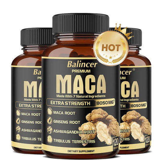 Maca Root Capsules for Men - Enhance Sports Energy, Endurance and Hardness, and Relieve Fatigue Supplements