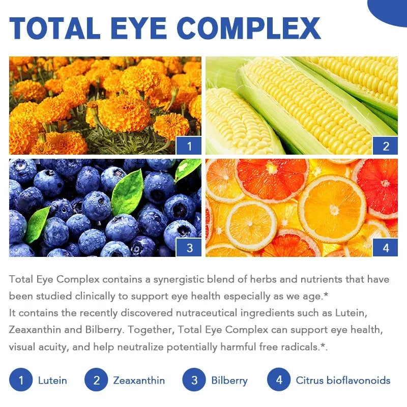 Minch Lutein 20mg Complex with Bilberry & Zeaxanthin Vitamin B Supplement Healthy Eyes Visual Vegetarian Softgel Unflavored