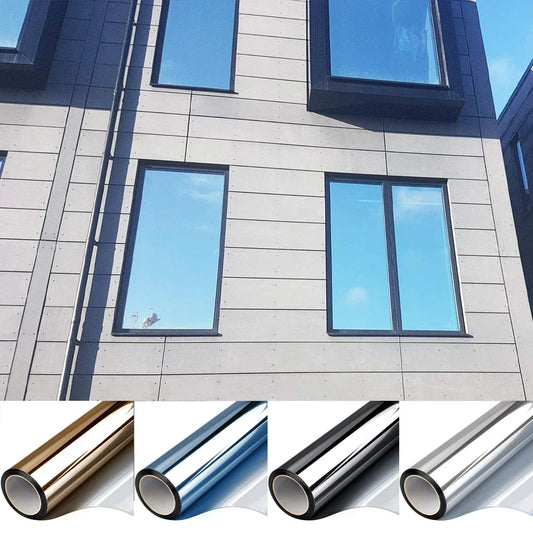 2/3/5Meter Self-Adhesive Glare Control Glass Sticker One Way Anti Look Window Film Building Décor Blockout Privacy  Window Tint