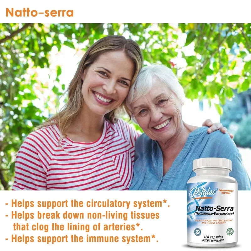 Vitality Naturally Organic Nattokinase-Serine Peptidase Gluten Free, Non-GMO 30/60/120 Vegetarian Capsules