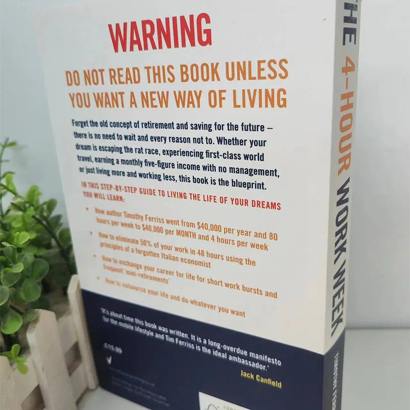 The 4-Hour Work Week By Timothy Ferriss Escape The 9-5, Live Anywhere And Join The New Rich Bestseller Book Paperback English