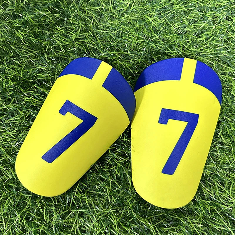 1Pair Mini Football Shin Pad Leg Protector Wear-resistant Shock Absorbing Leg Protector Soccer Training Shank Board