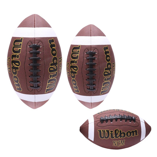1PC High Quality  Sports Size 3 6 9 Grip Official PU Leather Adult Kids  Rugby American Football Balls