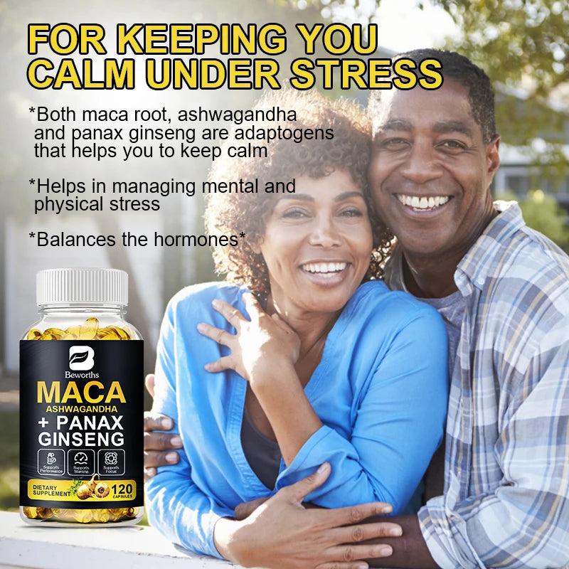 BEWORTHS Nature Ginseng Plant Root Extract Edible Energy enhancement vegetarian Capsules Helps Energy for Men and Women