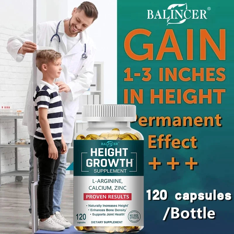 Calcium Capsules Vitamin D3 - Supplement that strengthens bones, promotes height growth, strengthens teeth, and enhances immune