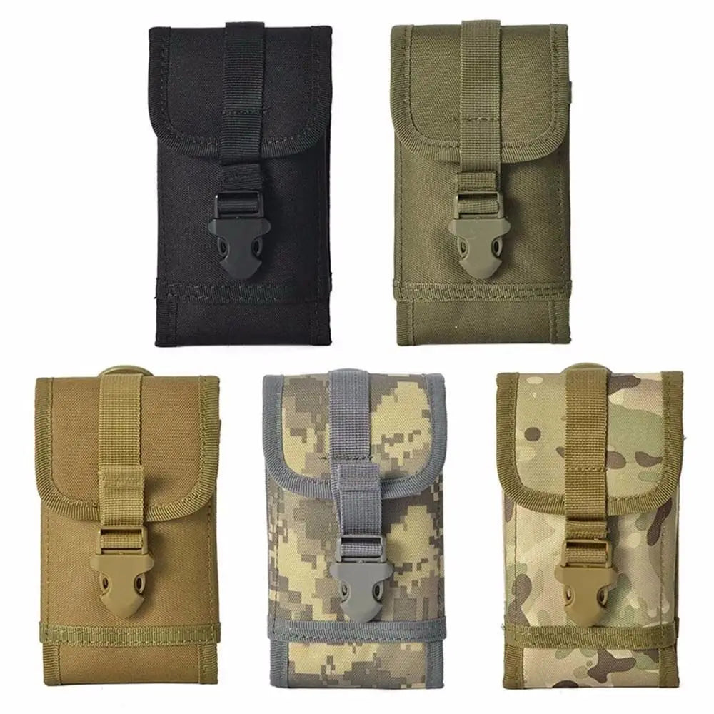 1PC Outdoor Camouflage Bag Tactical Army Phone Holder Sport Waist Belt Case Waterproof Nylon Sport Hunting Camo Bags in Backpack