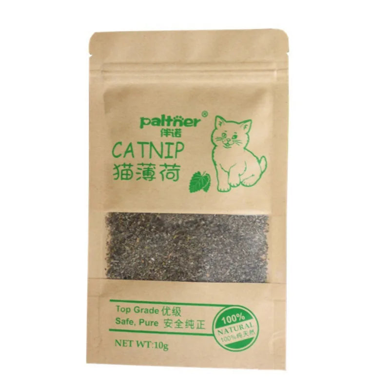 1~10PCS Natural Premium Catnip Cattle Grass Interactive Cat Non-toxic 10g Menthol Flavor Funny Cat Supplies Keep Pet Health Cat