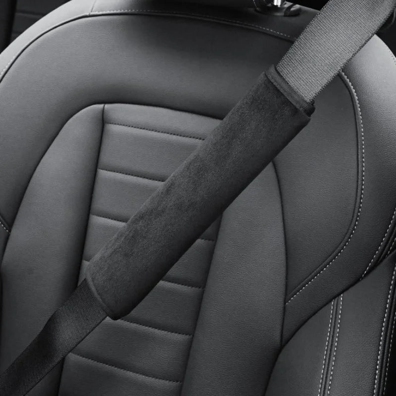Universal Car Seat Belt Cover Adjustable Plush Car Safety Belt Cover Shoulder Pad for Kids Child Adults Car Interior Accessories