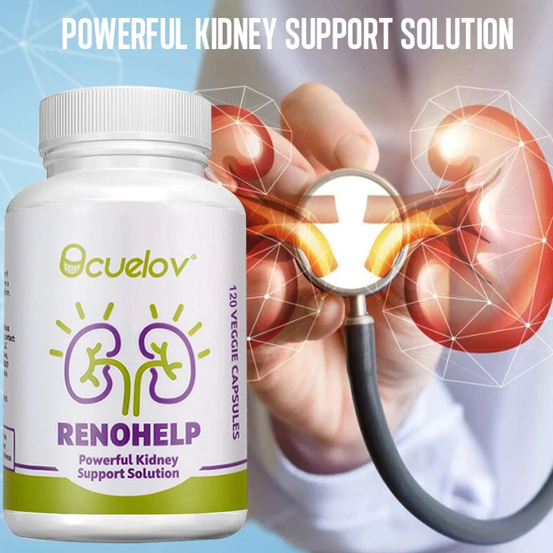 Bcuelov All Natural Kidney Support Supplement Promotes Healthy Kidney Function, Creatinine Levels and Glomerular Filtration