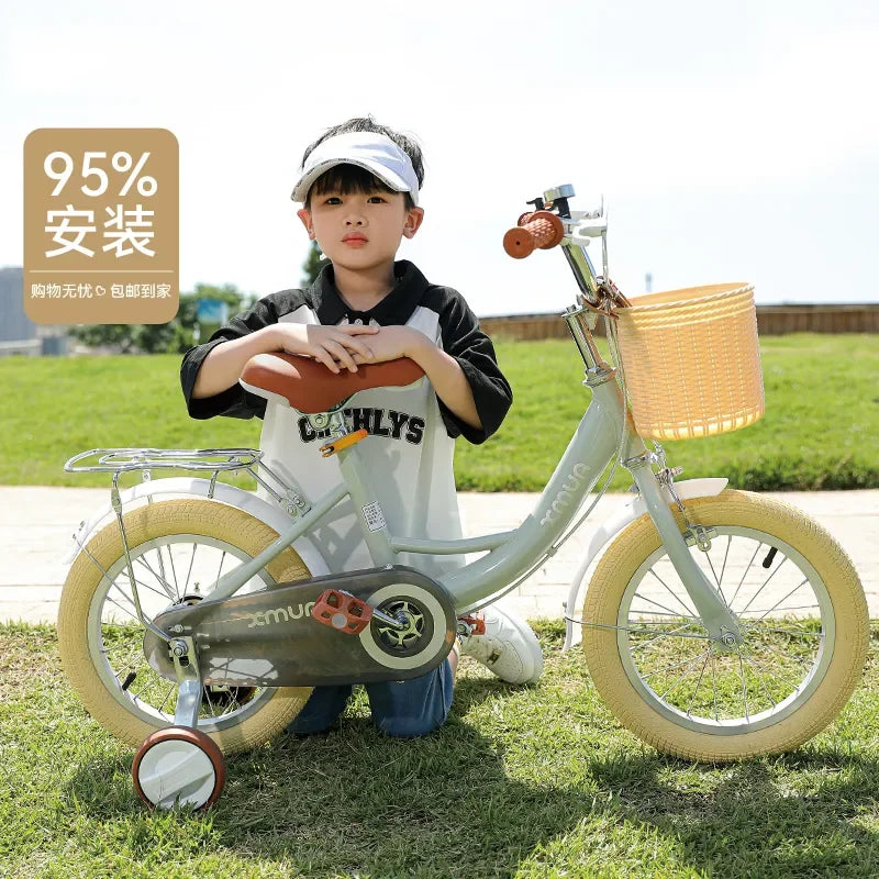 Children's Bicycle for Boys and Girls, 2-3-4-5-6-7-8-9 Year-Old Baby, New