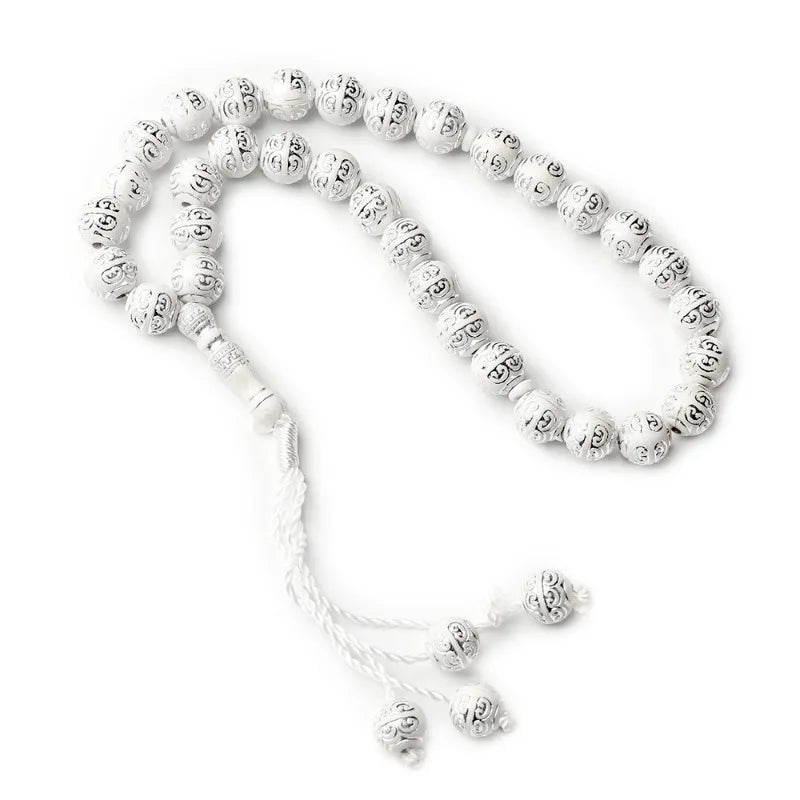 White 33 beads Saudi Arabia Islamic prayer beads for Hajj Muslim rosary beads
