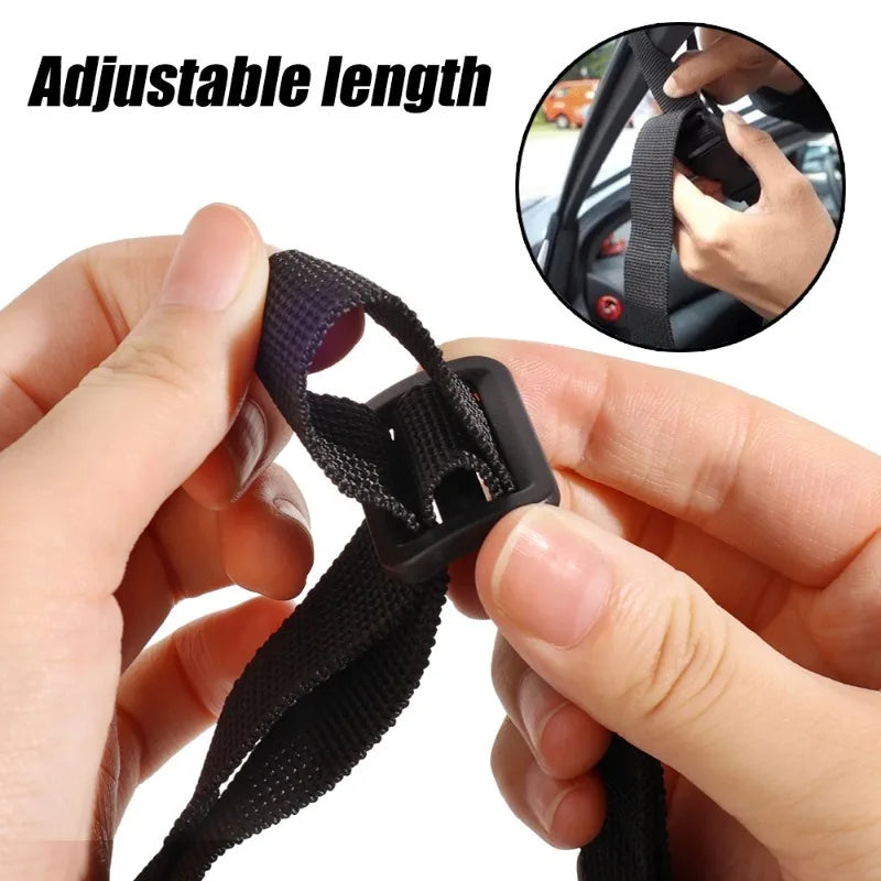 Car Grab Handle Adjustable Standing Aid Safety Handle Support Grip Handle Mobility Aid Disability Elderly Car Assist Tool Strap