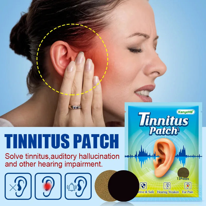 Tinnitus Treatment Patch Tinnitus Earache Hearing Loss Tinnitus Medical Patch Chinese Herbal Ear Health Care Ear Cleaner