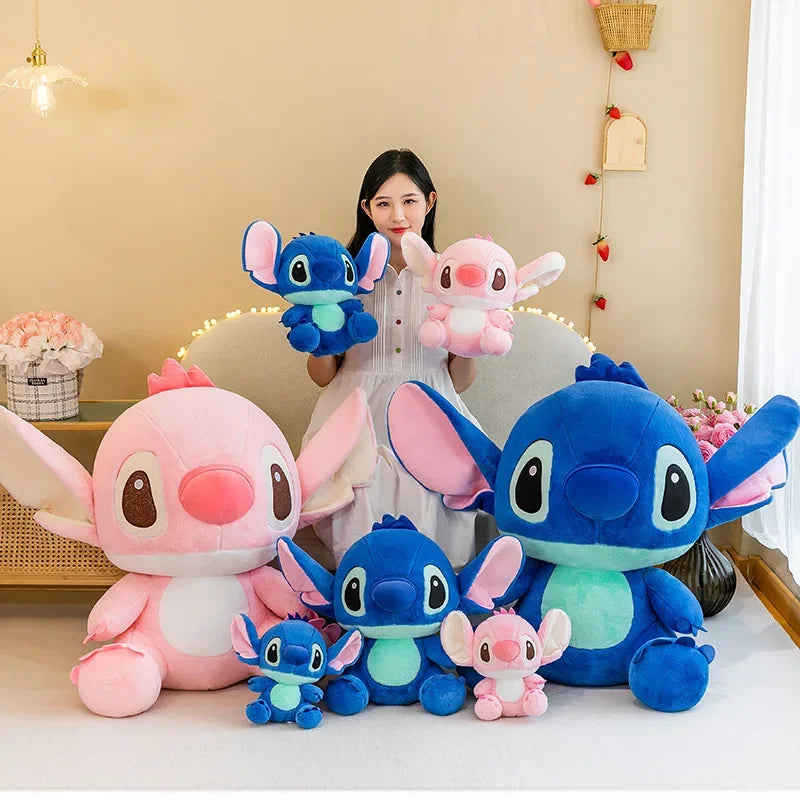 Disney Plushie Animal Stitch Stuffed Plushie Models Cartoon Stuffed Plush Dolls Anime Plush Baby Toys Kawaii Kids Birthday Gifts