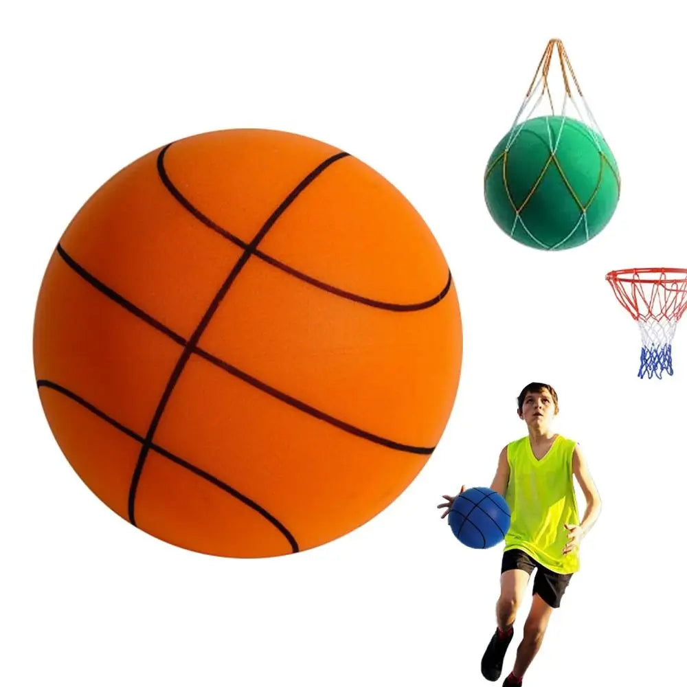 Silent Basketball Squeezable Mute Bouncing Basketball Indoor Training Low Noise Ball for Various Indoor Activities