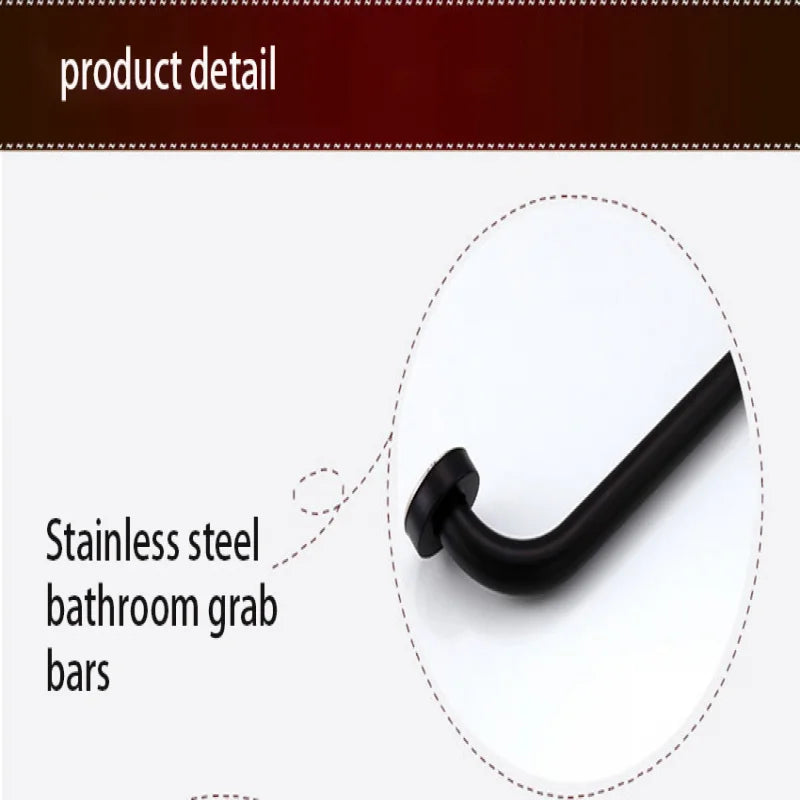 Stainless Steel Grab Bar Bathtub and Shower Barrier-Free Safety Railings Elderly and Disabled Anti-Slip Handles Bathroom Tools