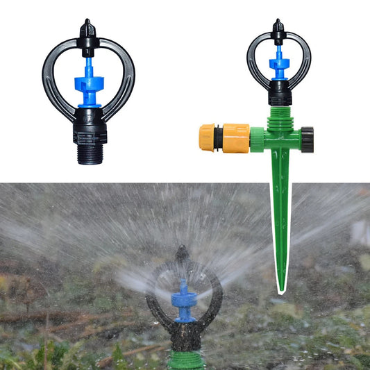 Automatic 360 Degrees Rotary Watering Sprinklers G1/2 Thread Vortex Nozzle For Farm Garden Lawn Irrigation