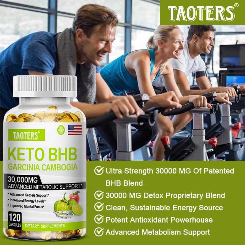 Keto BHB Garcinia Cambogia Extract Supplement 30000mg-Suitable for Men and Women - Energy Production|Healthy Weight Management