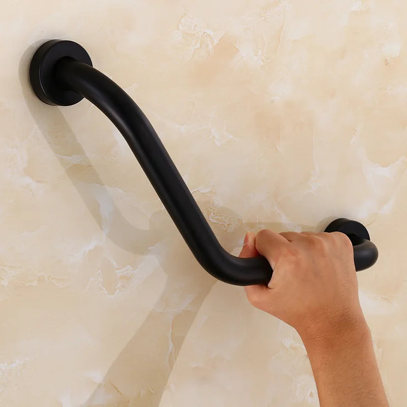 Stainless Steel Grab Bar Bathtub and Shower Barrier-Free Safety Railings Elderly and Disabled Anti-Slip Handles Bathroom Tools