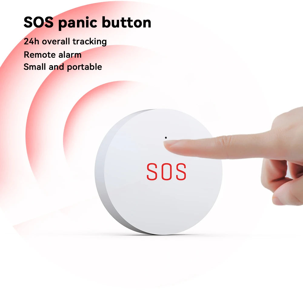 Meian Zigbee Emergency Button Linkage Tuya Wireless SOS Emergency Panic Button Work with Smart Life Home Security Protection