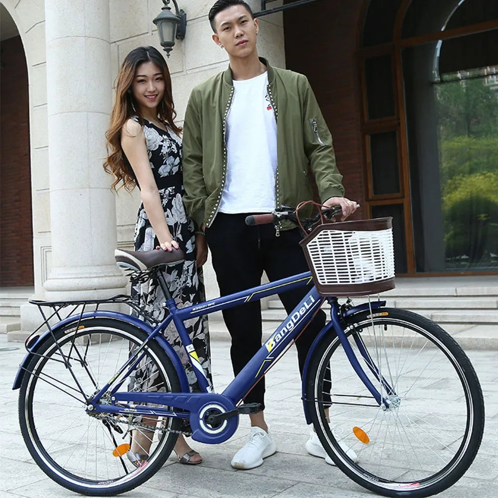 26 Inch Bicycle Variable Speed Bike High Quality Carbon Steel For Adult Student Youth Shock Absorption Portable Men Women