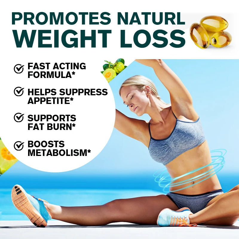 Organic Garcinia Cambogia Extract 95% HCA Weight Loss Fat Burning and Cellulite For Women & Men Slimming Diet Product