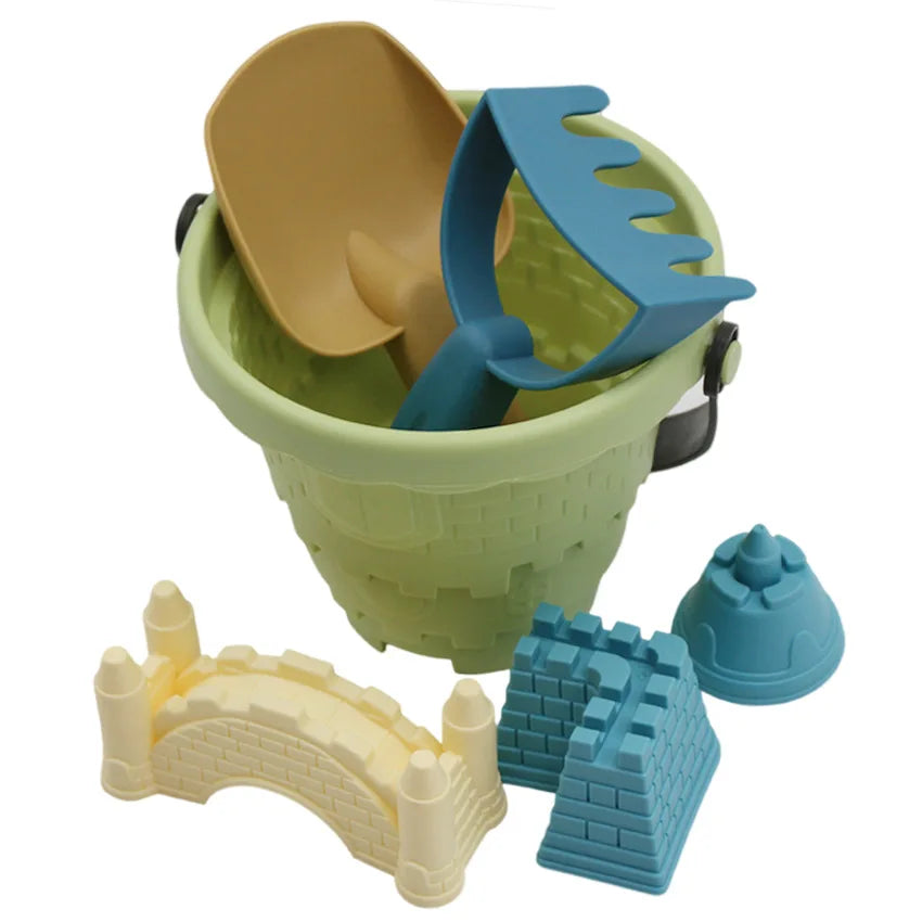 Children's Castle Sand Digging Sets Sand Scoop Summer Toy Beach Toys Sand Box for Kids Outdoor Baby Educational Interactive Gift