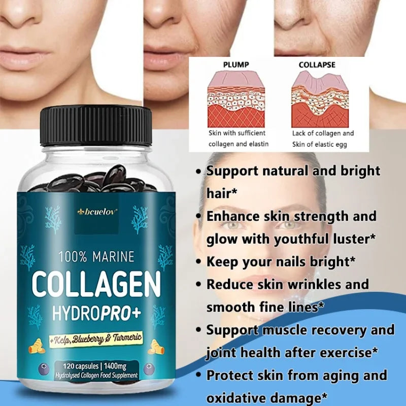 Collagen Supplement - Containing Vitamins, Skin Nutrition Supplement, Suitable for Both Men and Women