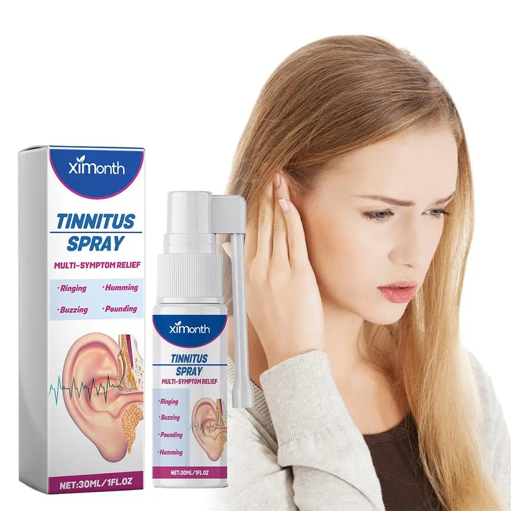 30ml Tinnitus Spray Ear Ringing Relief Relieving Ear Relieve Drops Ear Cleaning Hard Discomfort Ears Care Solution Hearing H1M2